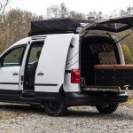 VW Caddy TRX 002 Adventure NS Rear Angle View With Slide Out